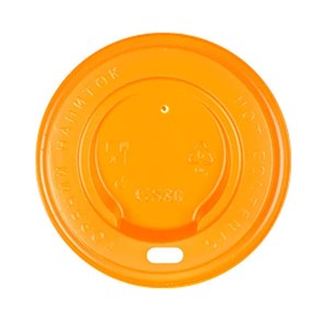 Крышка оранжевая ПС d=80мм (100шт)